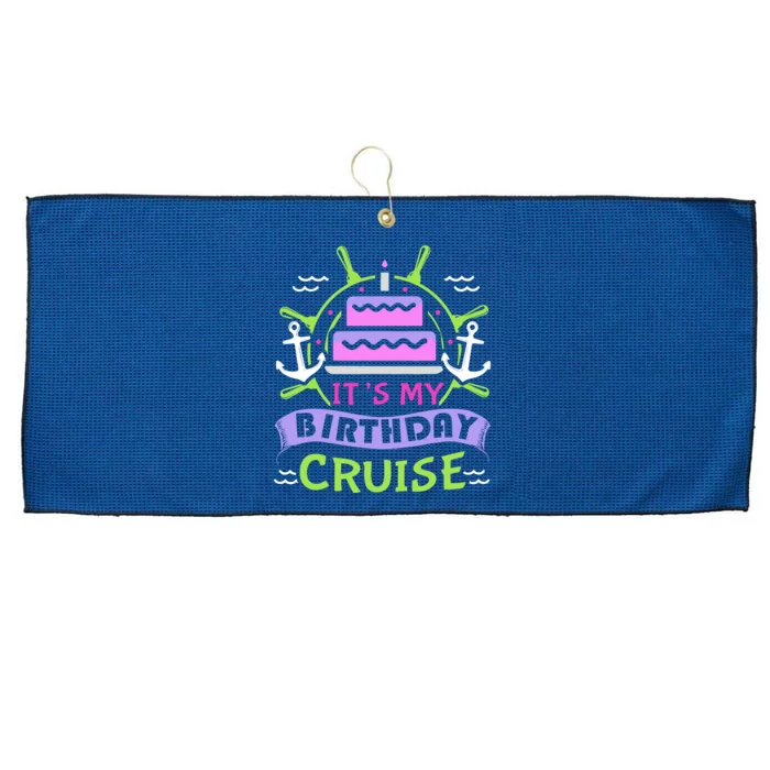 Cruise Trip Vacation Gift Birthday Cruise Large Microfiber Waffle Golf Towel