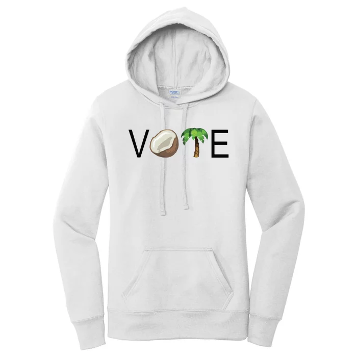 Coconut Tree Vote Funny Kamala Women's Pullover Hoodie