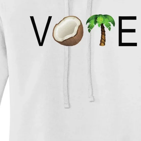 Coconut Tree Vote Funny Kamala Women's Pullover Hoodie