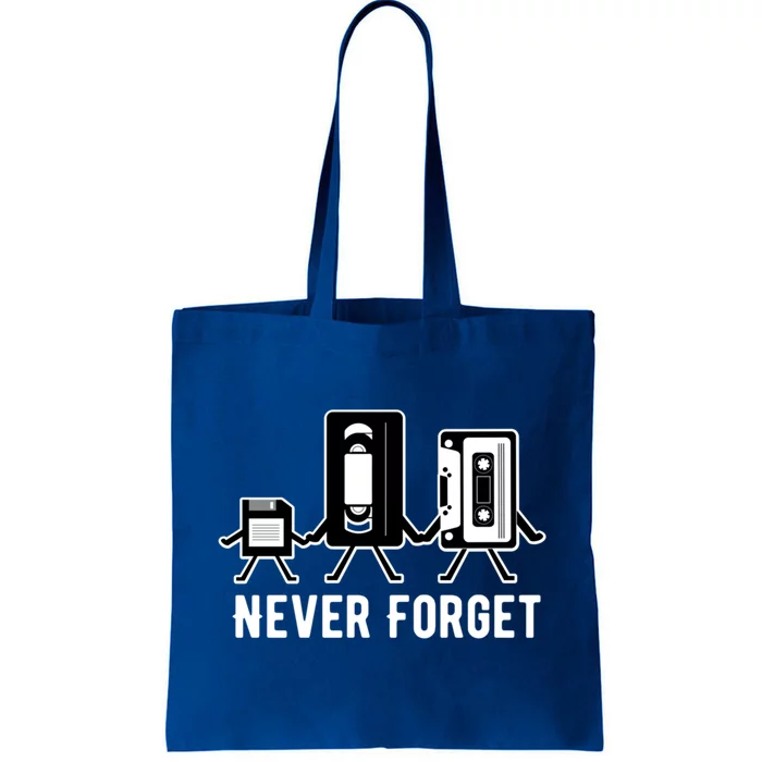 Cassette Tape Video Tape Floppy Disk We Will Never Forget Gift Tote Bag