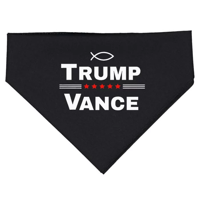 Christian Trump Vance 24 Campaign USA-Made Doggie Bandana