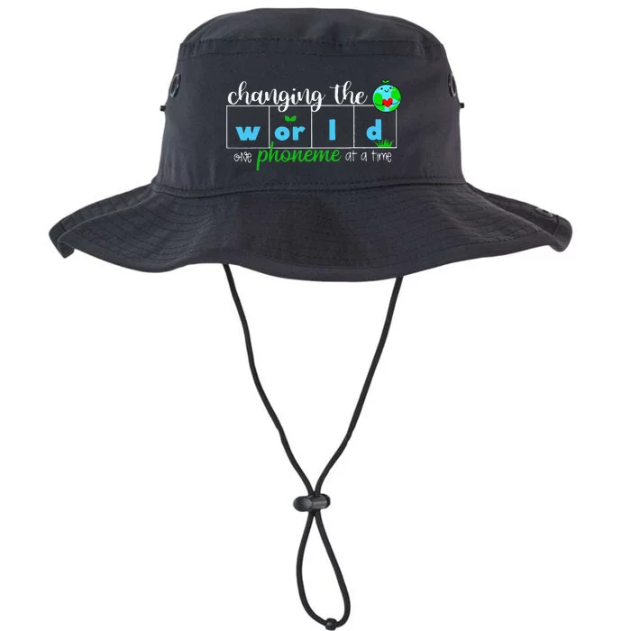 Changing The World One Phoneme At A Time Teacher Legacy Cool Fit Booney Bucket Hat