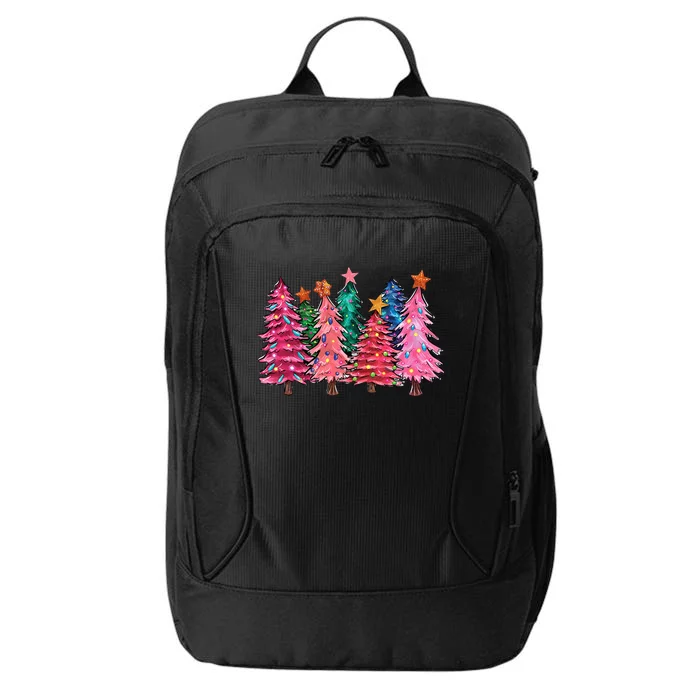 Christmas Tree With Led Light Pine Tree Xmas Light Camping City Backpack