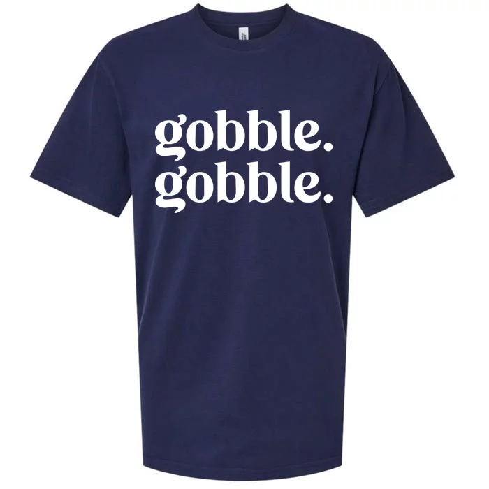 Celebrate Thanksgiving With This Funny Gobble Gobble Fall De Gift Sueded Cloud Jersey T-Shirt