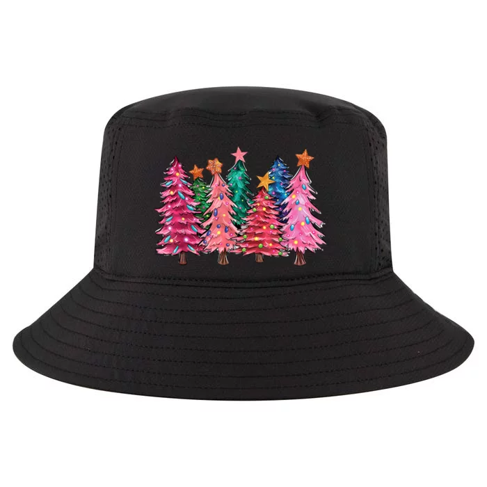 Christmas Tree With Led Light Pine Tree Xmas Light Camping Cool Comfort Performance Bucket Hat