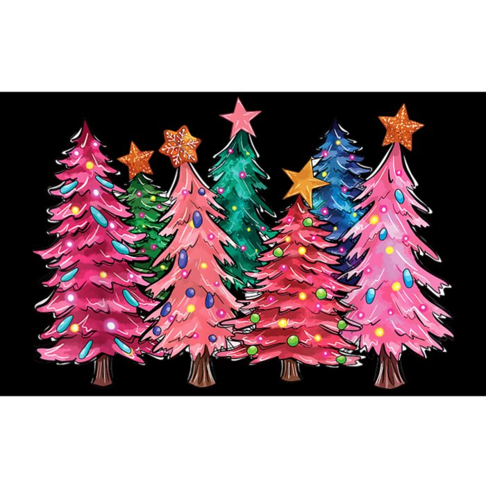 Christmas Tree With Led Light Pine Tree Xmas Light Camping Bumper Sticker