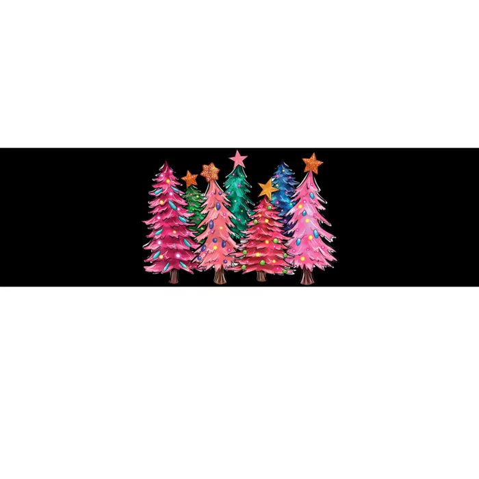 Christmas Tree With Led Light Pine Tree Xmas Light Camping Bumper Sticker