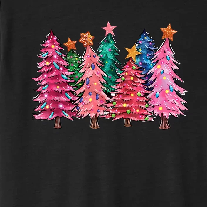 Christmas Tree With Led Light Pine Tree Xmas Light Camping ChromaSoft Performance T-Shirt