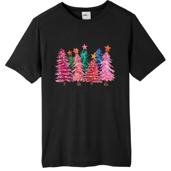 Christmas Tree With Led Light Pine Tree Xmas Light Camping ChromaSoft Performance T-Shirt