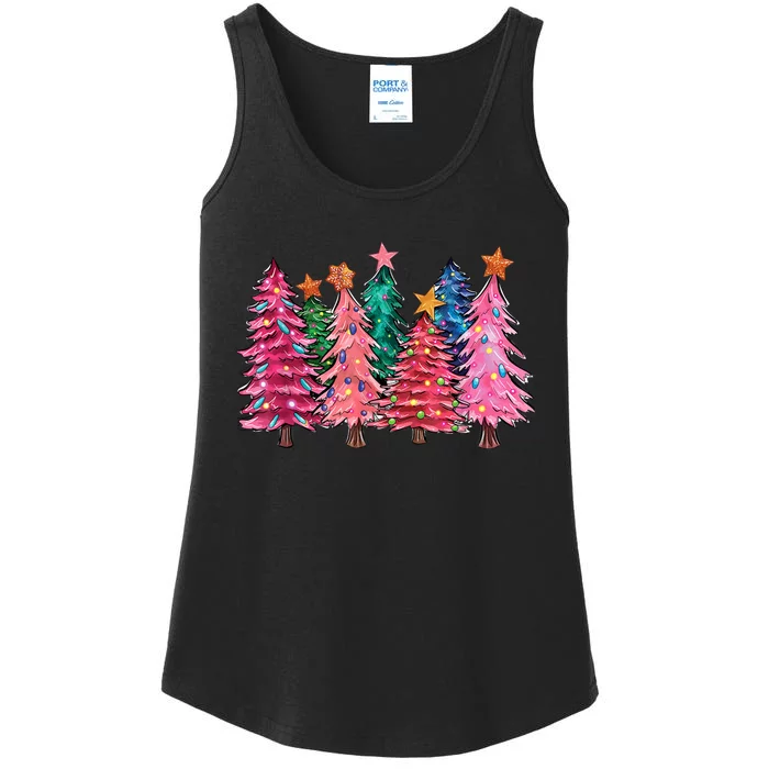 Christmas Tree With Led Light Pine Tree Xmas Light Camping Ladies Essential Tank