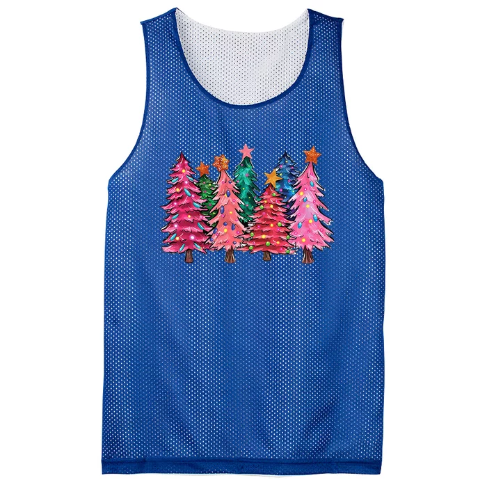 Christmas Tree With Led Light Pine Tree Xmas Light Camping Mesh Reversible Basketball Jersey Tank