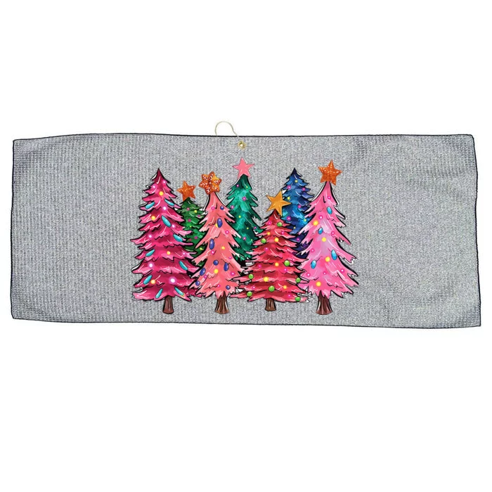 Christmas Tree With Led Light Pine Tree Xmas Light Camping Large Microfiber Waffle Golf Towel