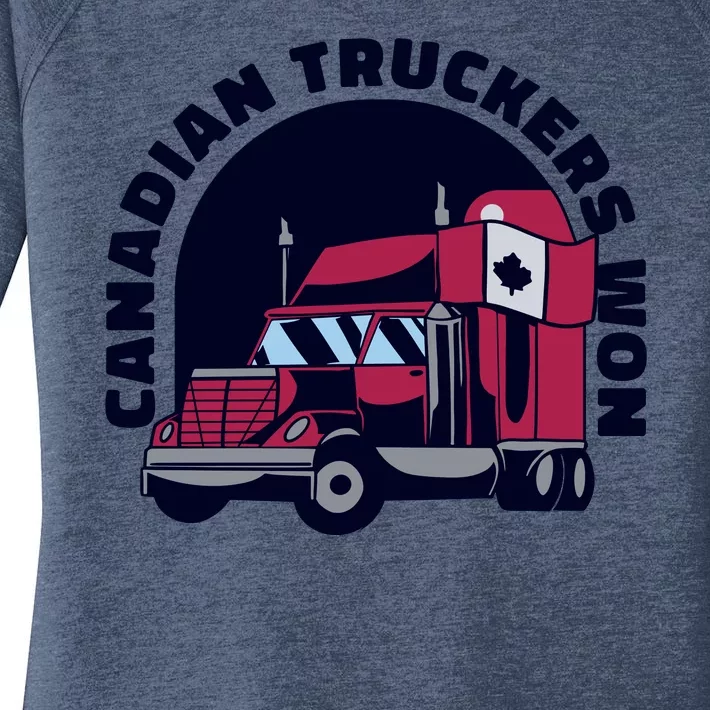 Canadian Truckers Won Freedom Convoy Women's Perfect Tri Tunic Long Sleeve Shirt