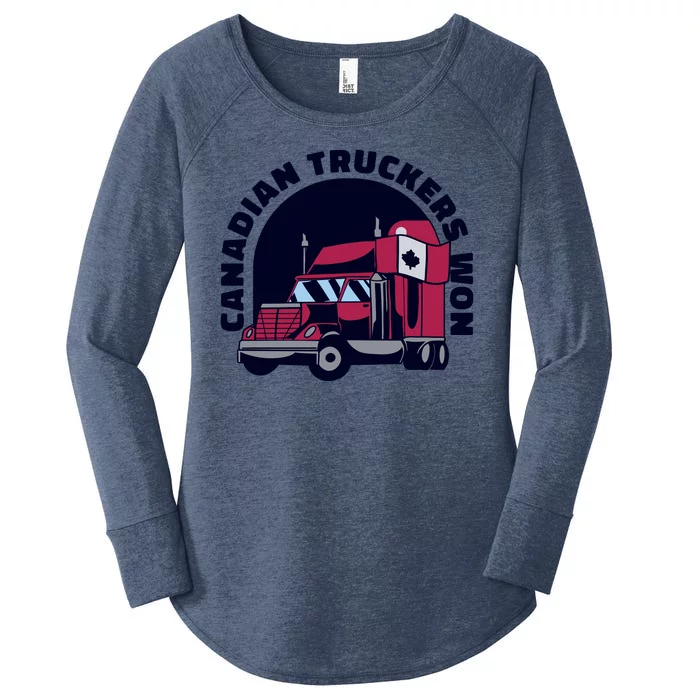 Canadian Truckers Won Freedom Convoy Women's Perfect Tri Tunic Long Sleeve Shirt