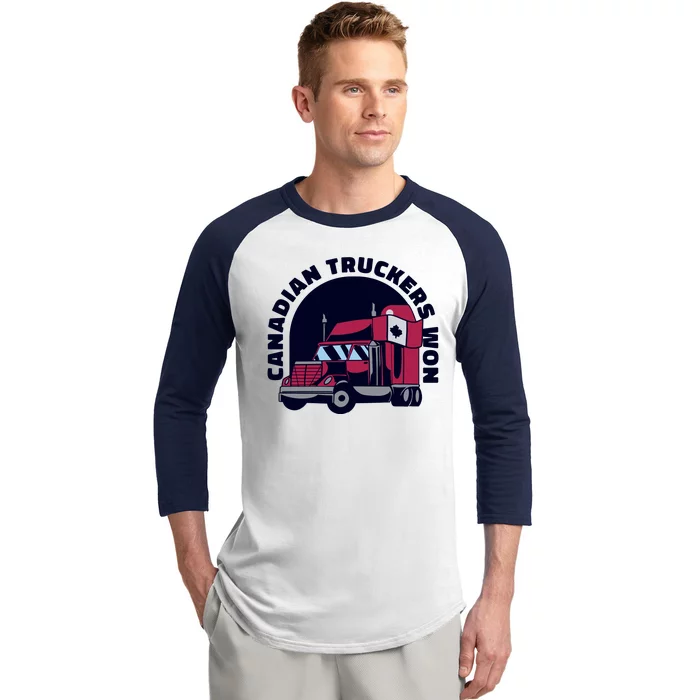 Canadian Truckers Won Freedom Convoy Baseball Sleeve Shirt