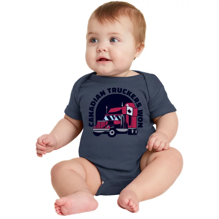 Canadian Truckers Won Freedom Convoy Baby Bodysuit