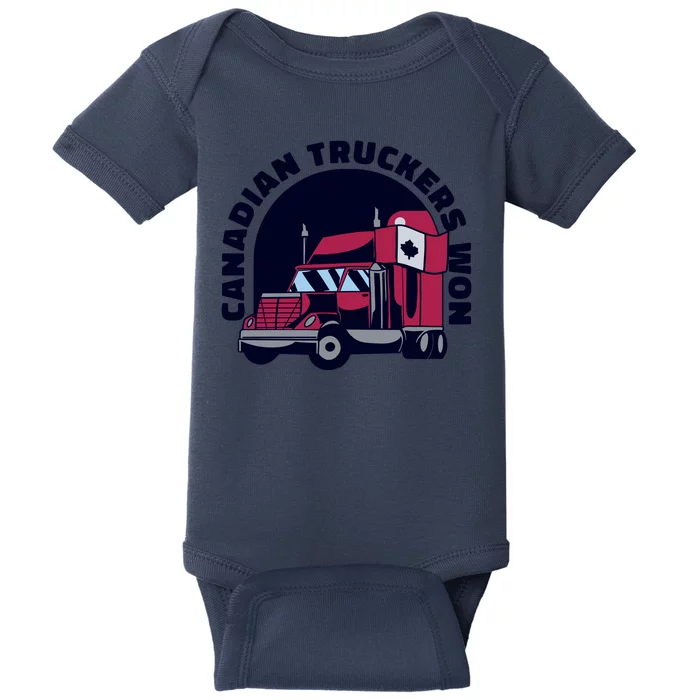 Canadian Truckers Won Freedom Convoy Baby Bodysuit