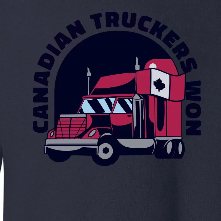 Canadian Truckers Won Freedom Convoy Toddler Sweatshirt