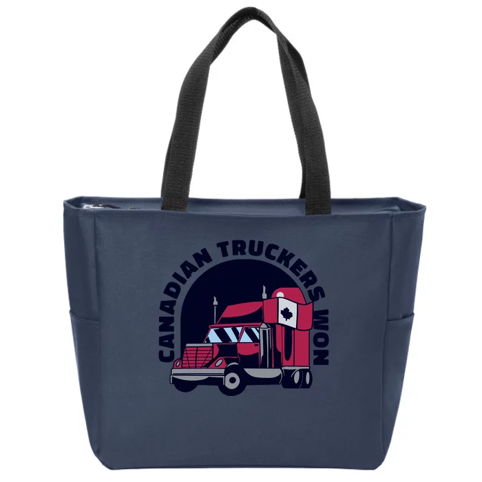 Canadian Truckers Won Freedom Convoy Zip Tote Bag