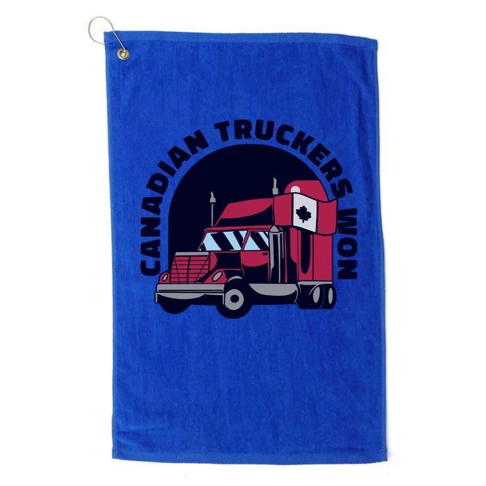 Canadian Truckers Won Freedom Convoy Platinum Collection Golf Towel