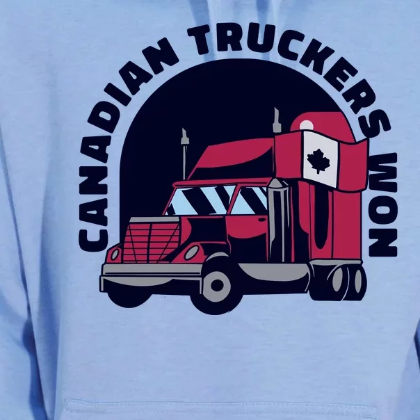 Canadian Truckers Won Freedom Convoy Unisex Surf Hoodie