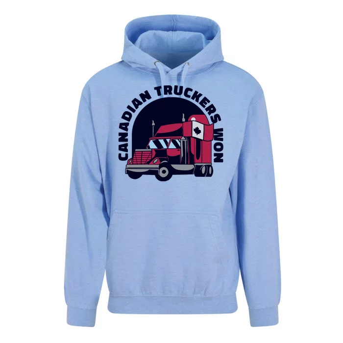 Canadian Truckers Won Freedom Convoy Unisex Surf Hoodie