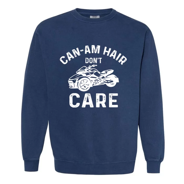 Canam Three Wheels Funny Riding Garment-Dyed Sweatshirt