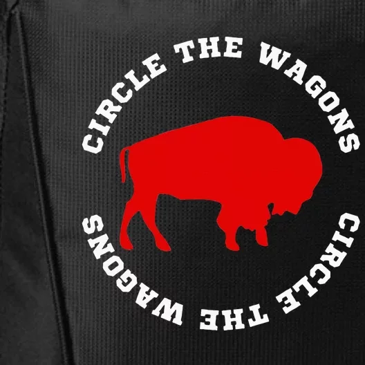 Circle the Wagons Buffalo Football Fan City Backpack