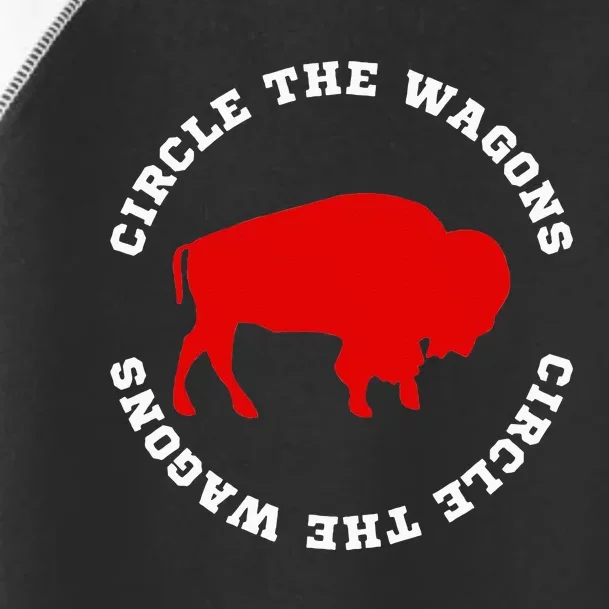 Circle the Wagons Buffalo Football Fan Toddler Fine Jersey T-Shirt