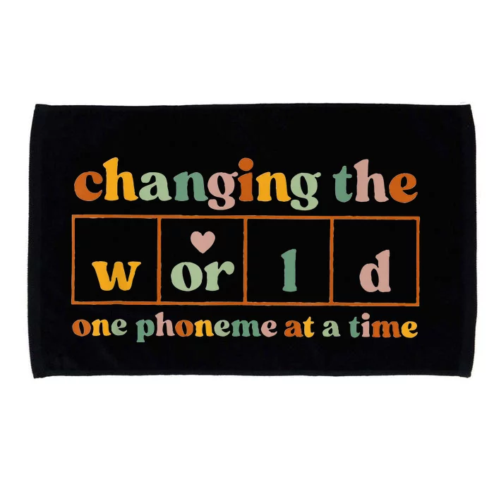 Changing The World One P.honeme At A Time Microfiber Hand Towel