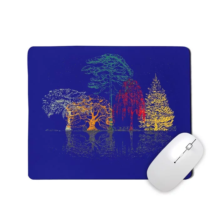 Colorful Trees Wildlife Nature Outdoor Reflection Forest Mousepad