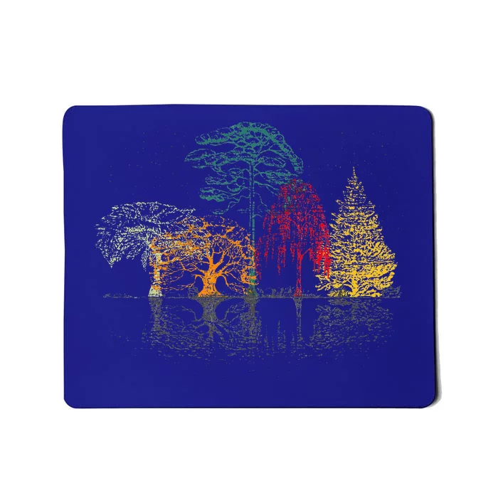 Colorful Trees Wildlife Nature Outdoor Reflection Forest Mousepad