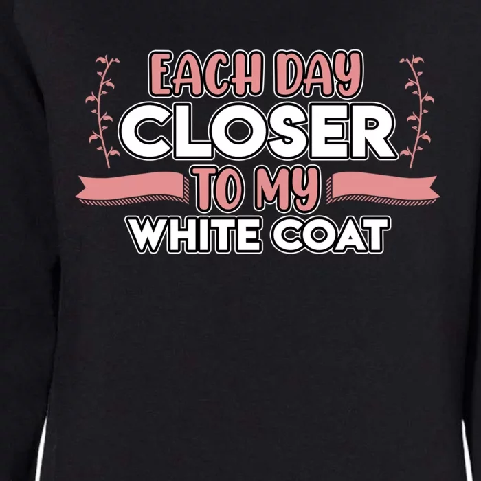 Closer To White Coat Medical School Students Doctor Graphic Gift Womens California Wash Sweatshirt