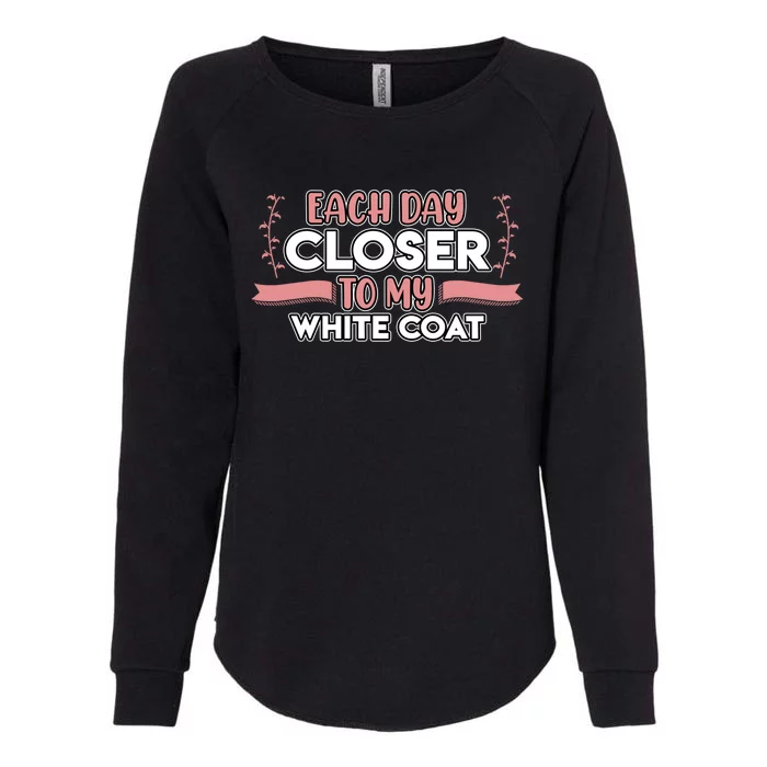 Closer To White Coat Medical School Students Doctor Graphic Gift Womens California Wash Sweatshirt