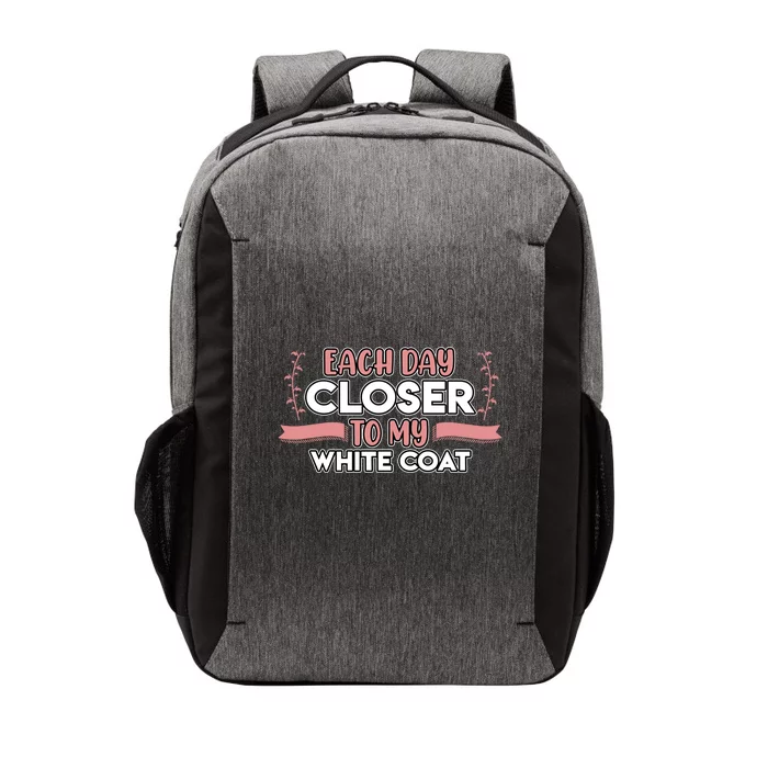 Closer To White Coat Medical School Students Doctor Graphic Gift Vector Backpack