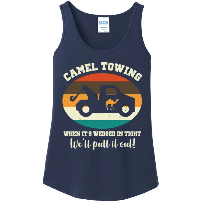 Camel Towing When It's Wedged In Tight We'll Pull It Out Ladies Essential Tank