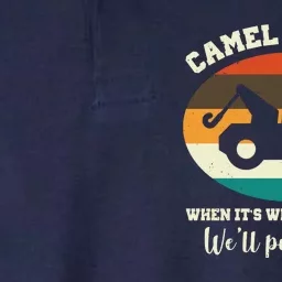 Camel Towing When It's Wedged In Tight We'll Pull It Out Softstyle Adult Sport Polo