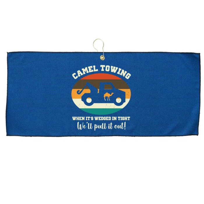 Camel Towing When It's Wedged In Tight We'll Pull It Out Large Microfiber Waffle Golf Towel