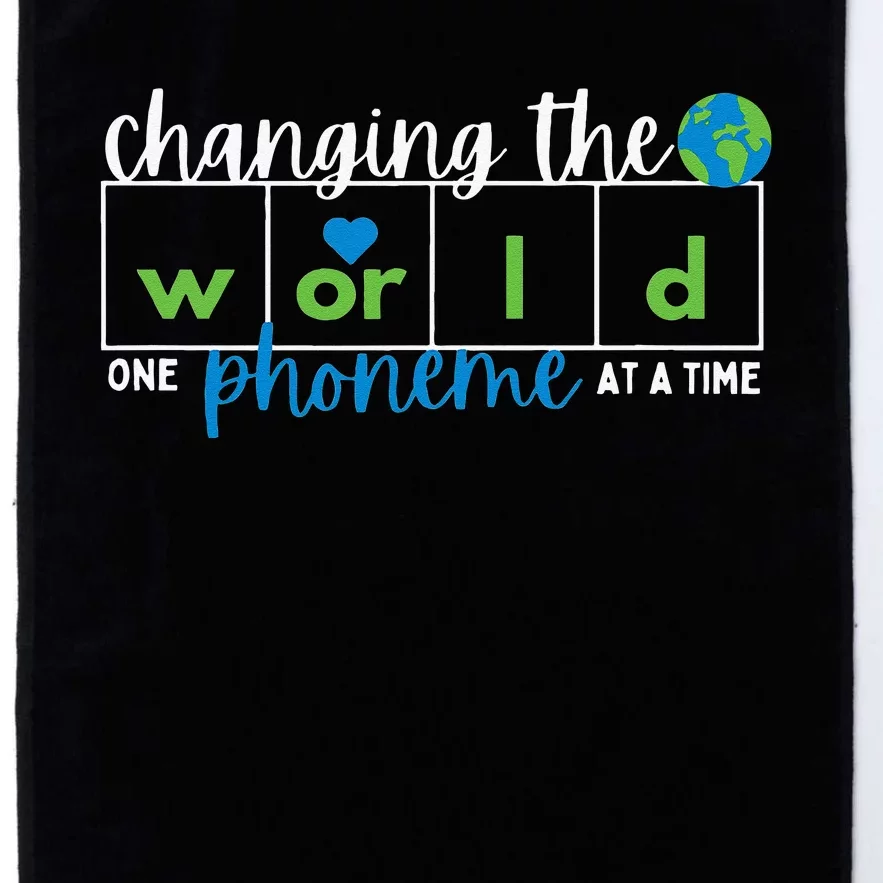 Changing The World One Phoneme At A Time Platinum Collection Golf Towel