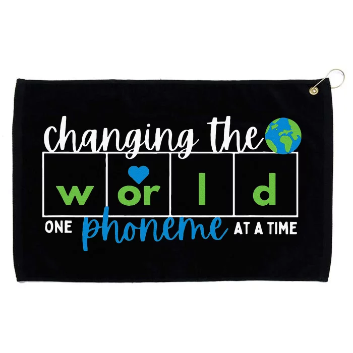 Changing The World One Phoneme At A Time Grommeted Golf Towel