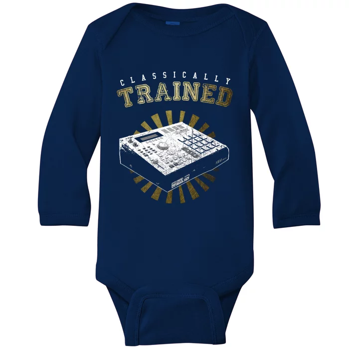 Classically Trained With Akai Mpc 2000 Gift Baby Long Sleeve Bodysuit