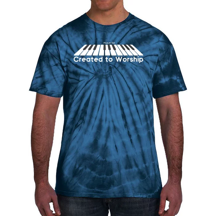 Created To Worship Piano Christian Shirts Tie-Dye T-Shirt