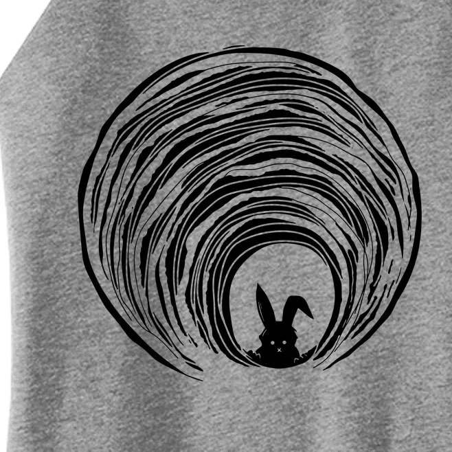 Conspiracy Theories With Rabbit Women’s Perfect Tri Rocker Tank