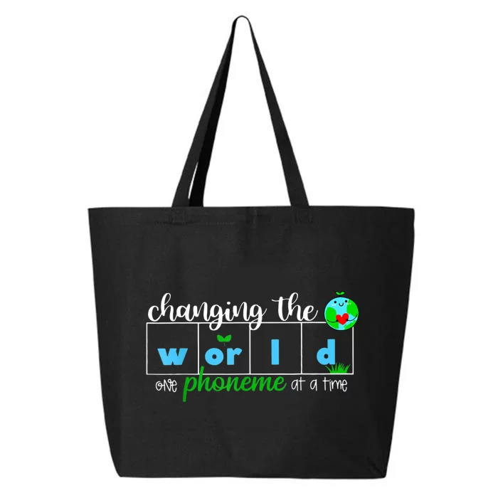 Changing The World One Phoneme At A Time Teacher 25L Jumbo Tote