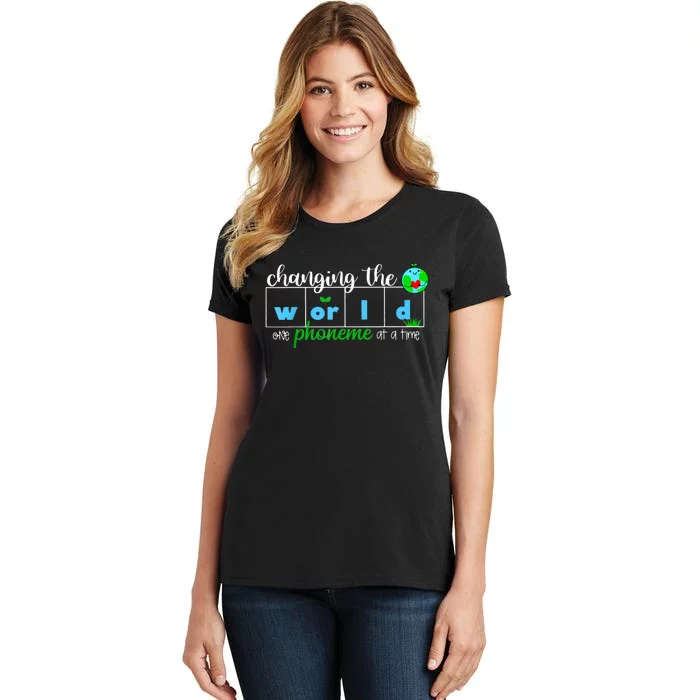 Changing The World One Phoneme At A Time Teacher Women's T-Shirt