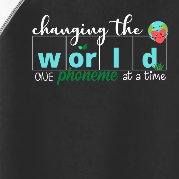 Changing The World One Phoneme At A Time Cute Toddler Fine Jersey T-Shirt