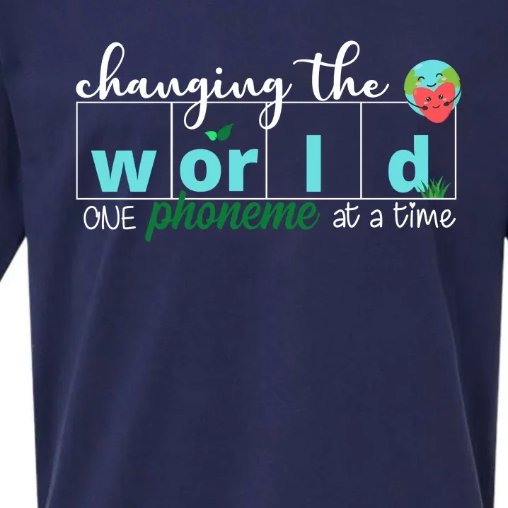 Changing The World One Phoneme At A Time Cute Sueded Cloud Jersey T-Shirt