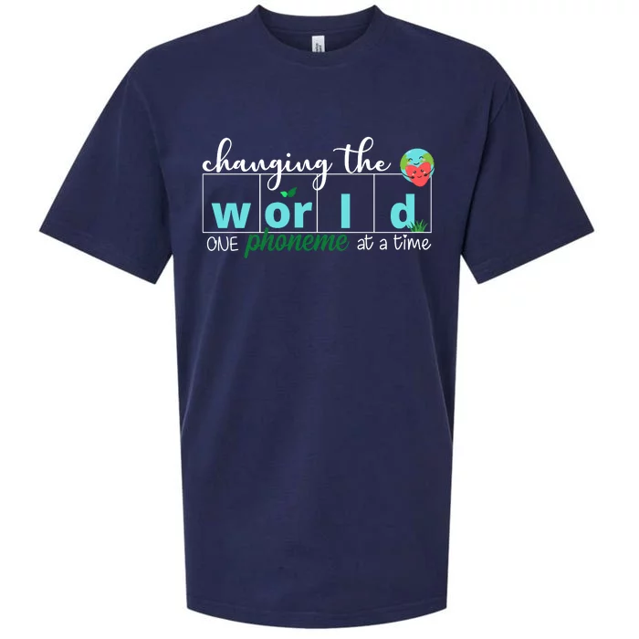 Changing The World One Phoneme At A Time Cute Sueded Cloud Jersey T-Shirt