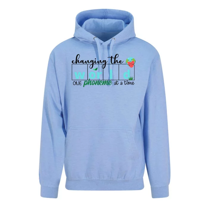 Changing The World One Phoneme At A Time Cute Unisex Surf Hoodie