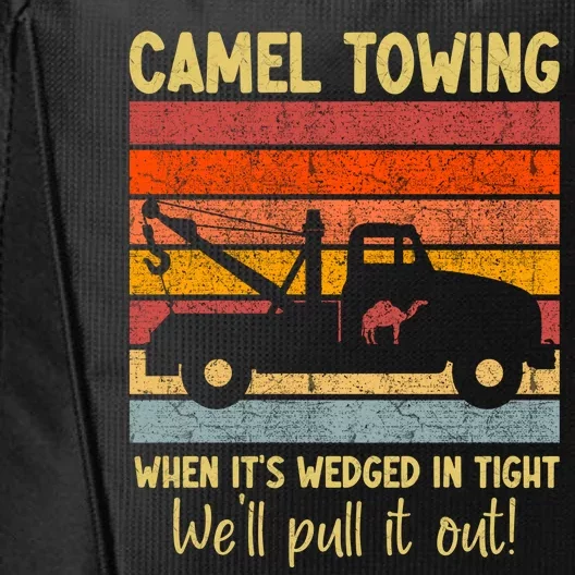 Camel Towing When It's Wedged In Tight Funny City Backpack